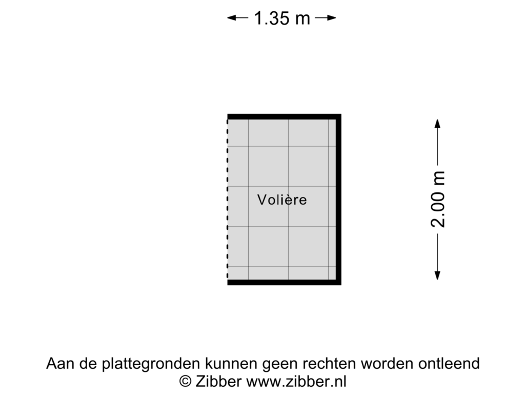 Bekijk plattegrond van Volière van Laakweg 116