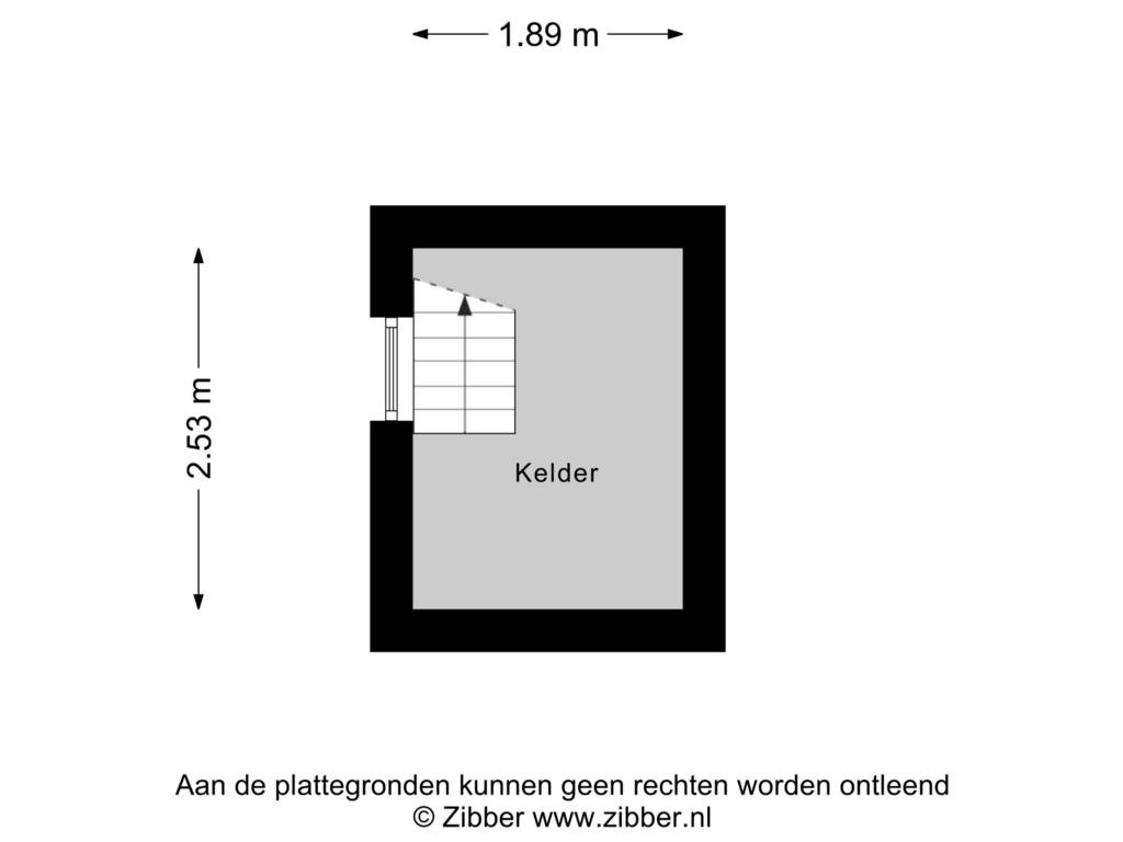 Bekijk plattegrond van Kelder van Laakweg 116