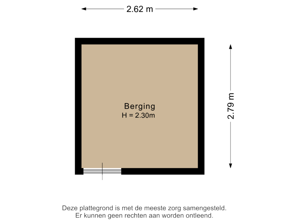 View floorplan of Berging of Weena 11-D