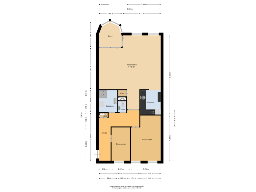 View floorplan of Appartement of Weena 11-D