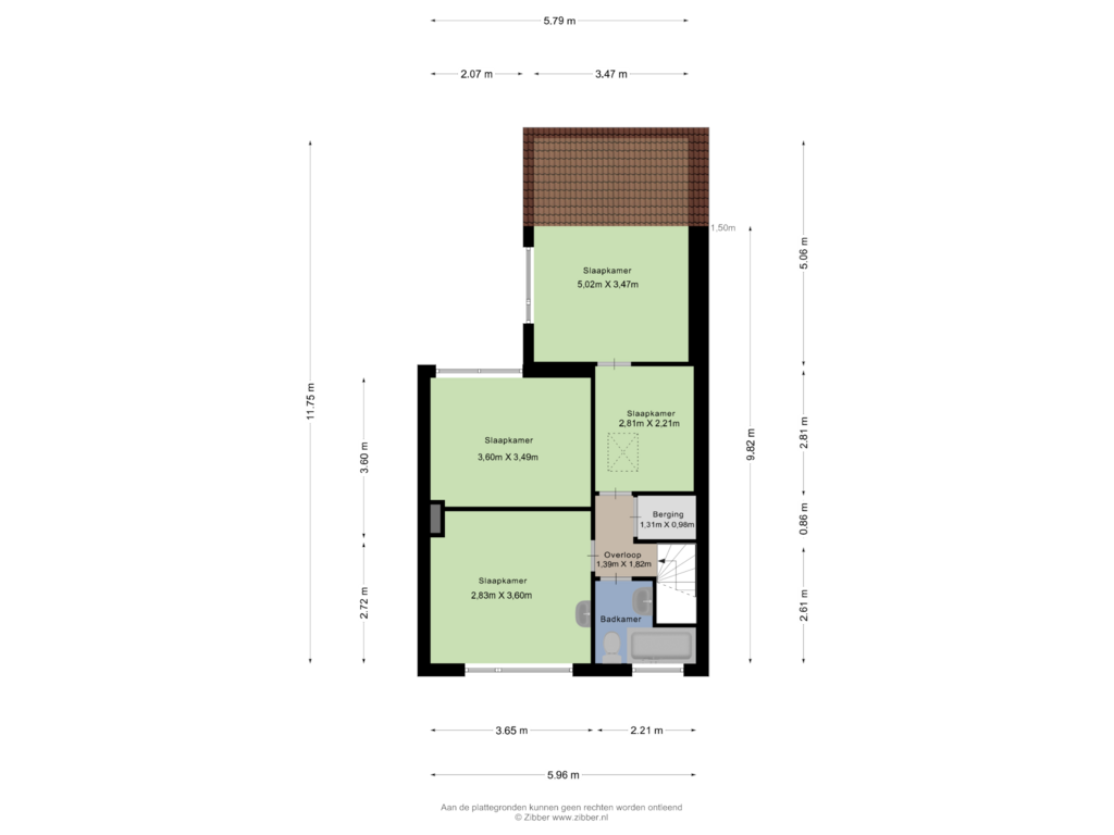 Bekijk plattegrond van Eerste verdieping van Hoolstraat 35