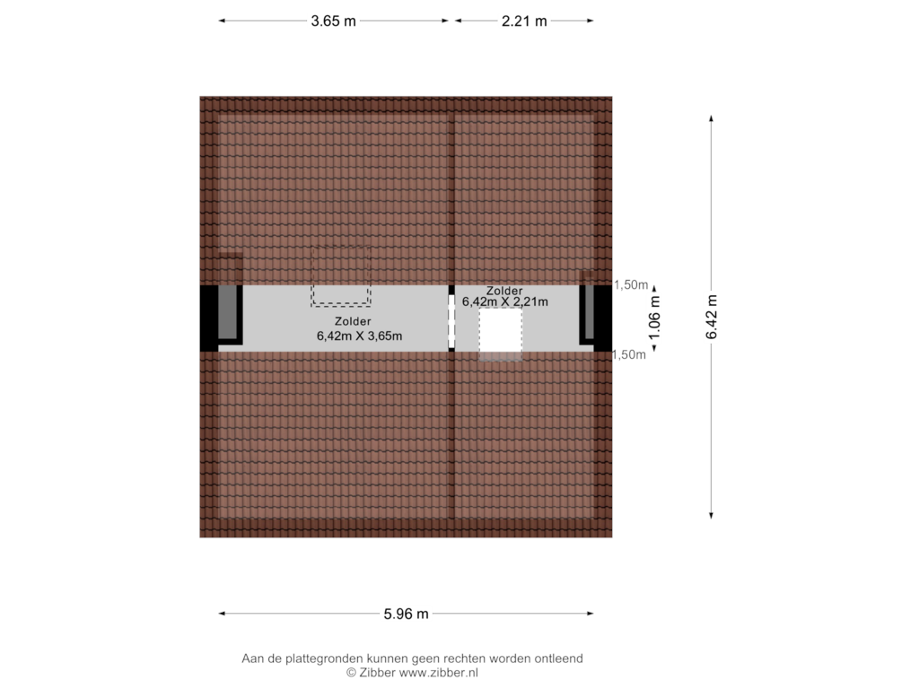 Bekijk plattegrond van Tweede verdieping van Hoolstraat 35