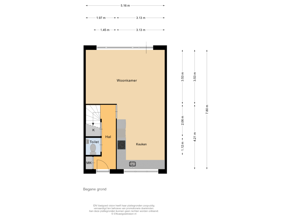 Bekijk plattegrond van Begane grond van Joke Smitstraat 30