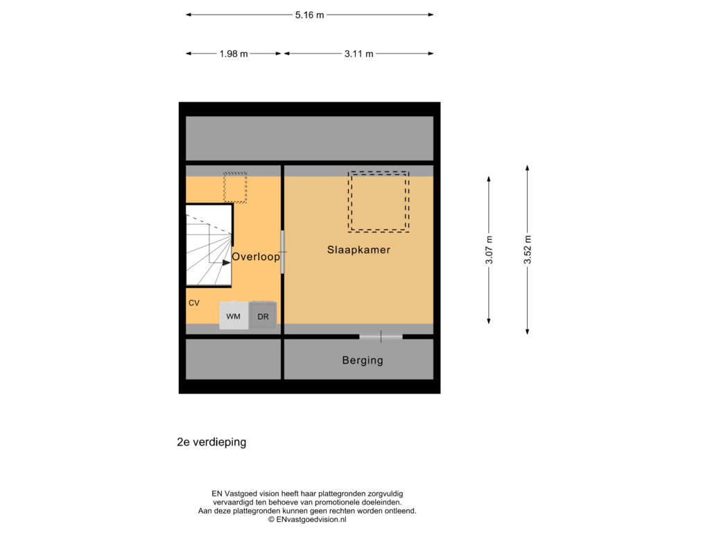 Bekijk plattegrond van 2e verdieping van Joke Smitstraat 30