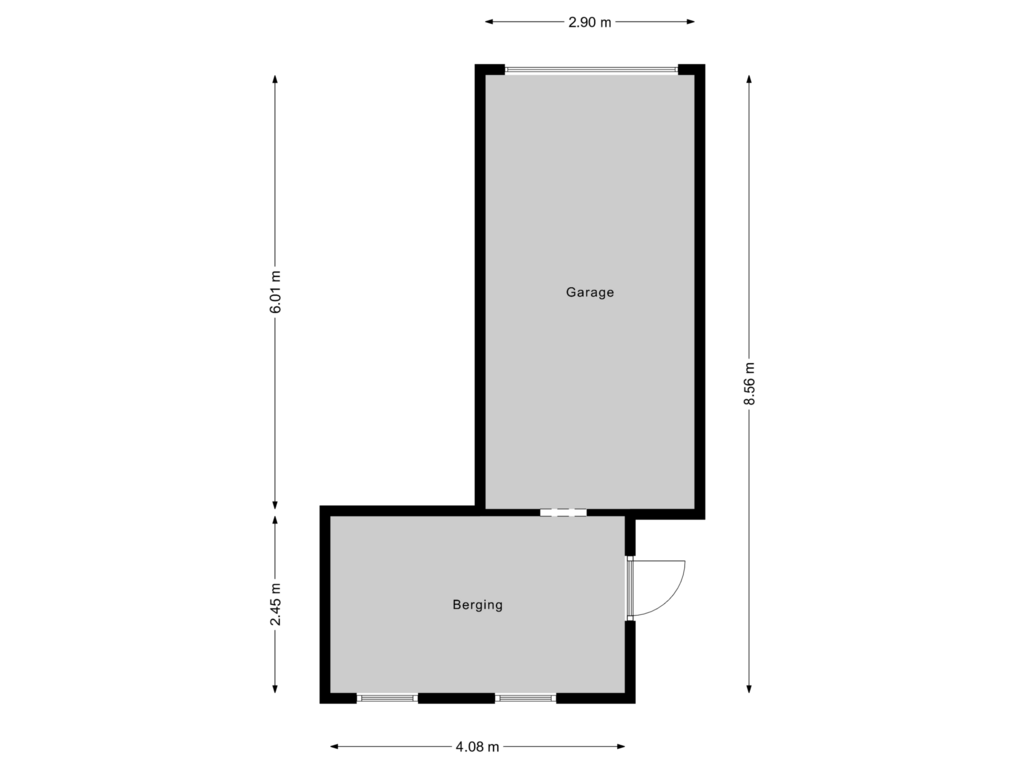 Bekijk plattegrond van Garage van Botterlaan 20