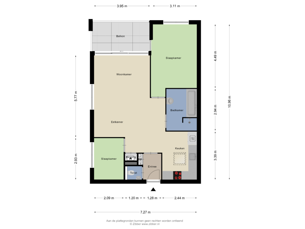 Bekijk plattegrond van Appartement van Beatrixstraat 4-H