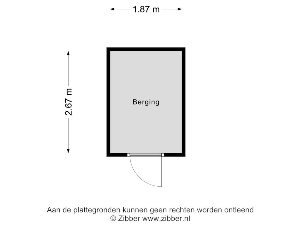 Bekijk plattegrond van Berging van Beatrixstraat 4-H