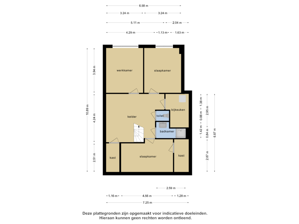 Bekijk plattegrond van Kelder van Hoofdstraat 210-A