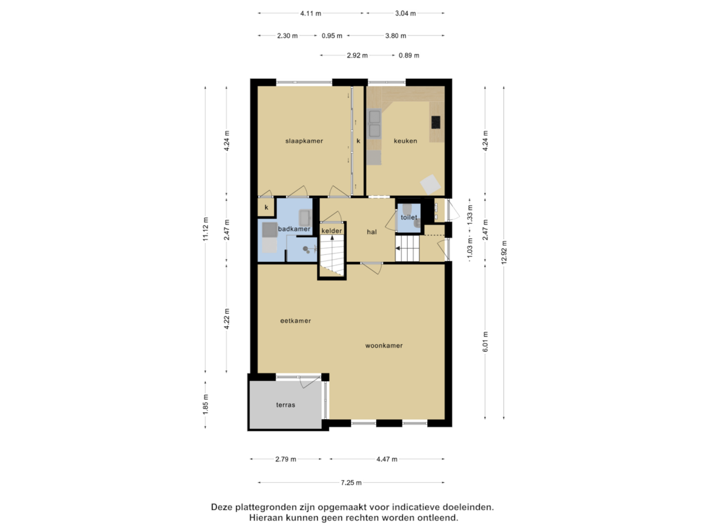 Bekijk plattegrond van Begane grond van Hoofdstraat 210-A