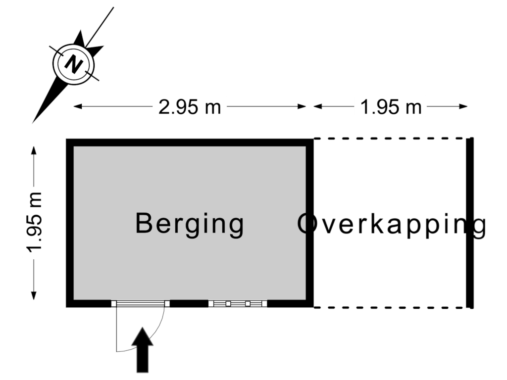 Bekijk plattegrond van Bijgebouw 1 van Burgemeester Kuiperslaan 15