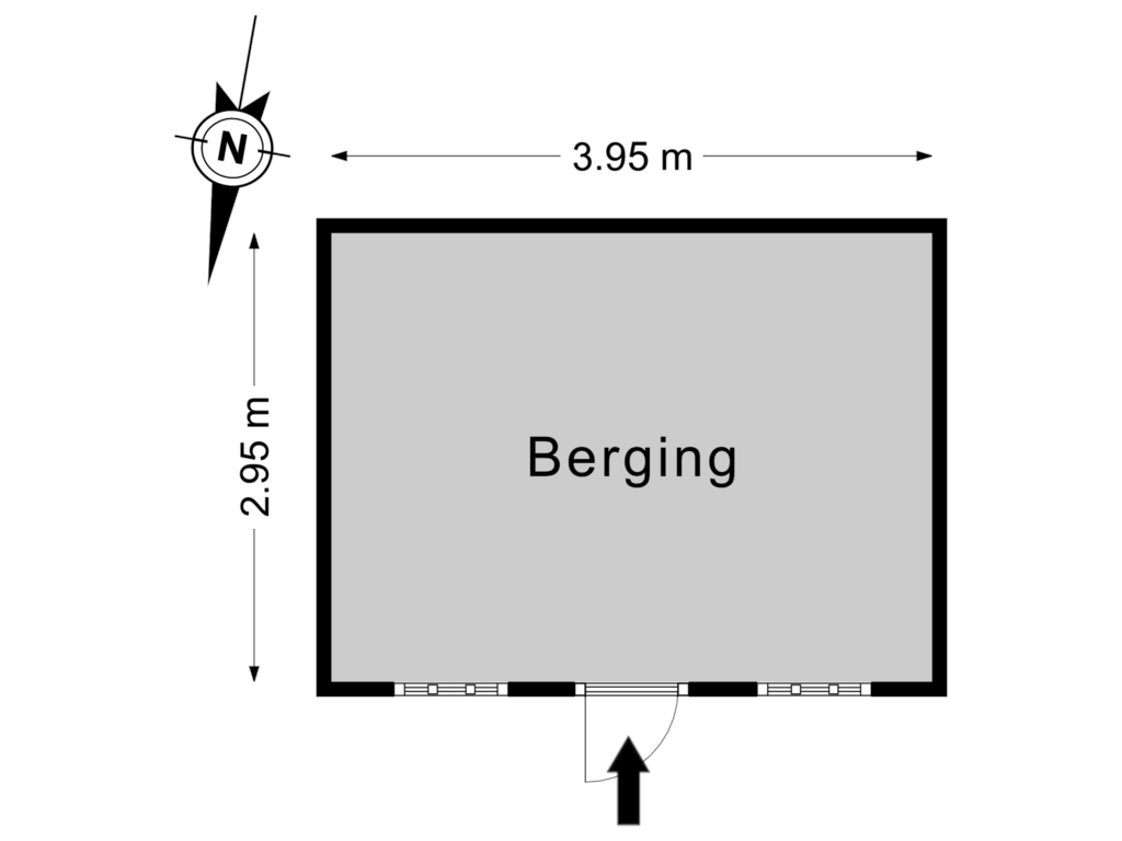 Bekijk plattegrond van Bijgebouw 2 van Burgemeester Kuiperslaan 15