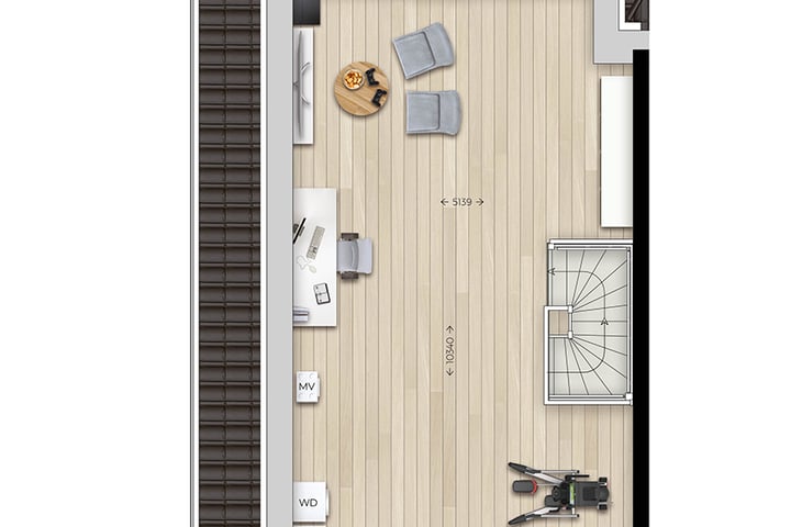 View photo 5 of Twee-onder-een-kap-woning XL (Bouwnr. 6)