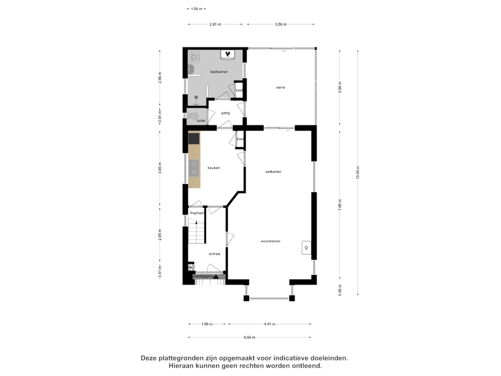 View floorplan of Begane Grond of Noordweg 52-R