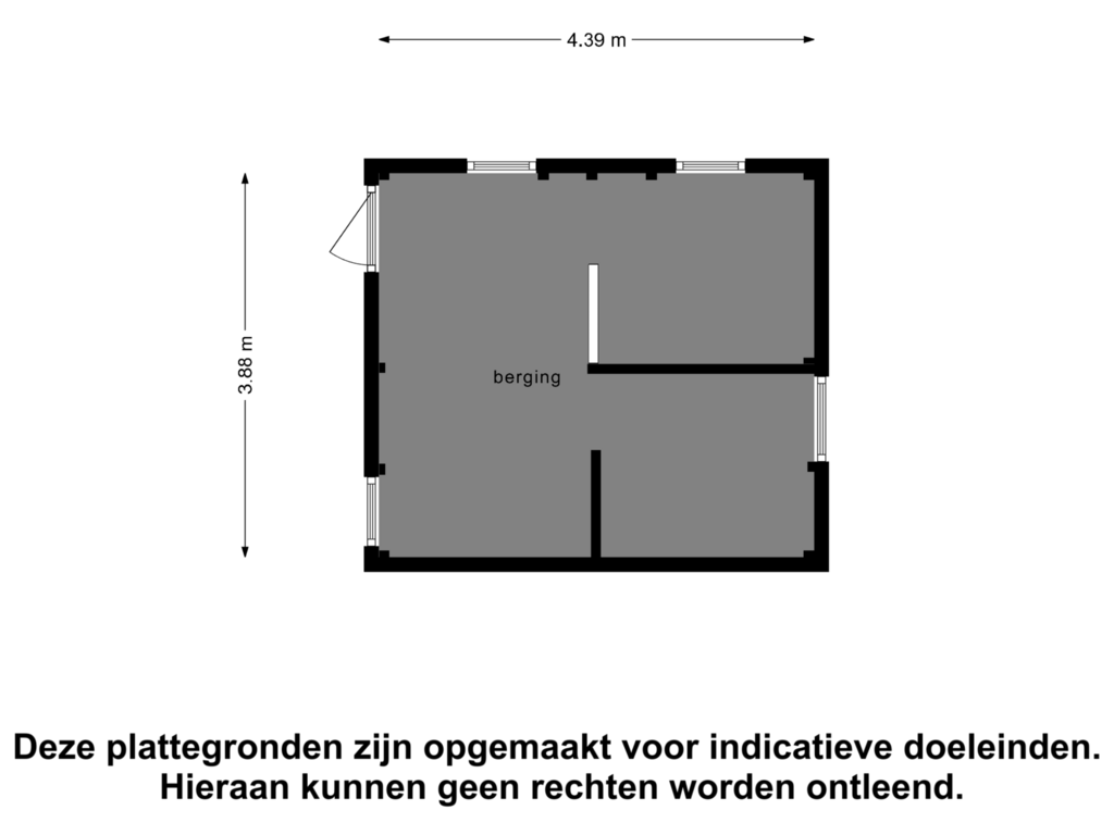 View floorplan of Berging of Noordweg 52-R