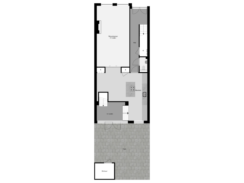 View floorplan of Perceeloverzicht of Blommersdijkselaan 36