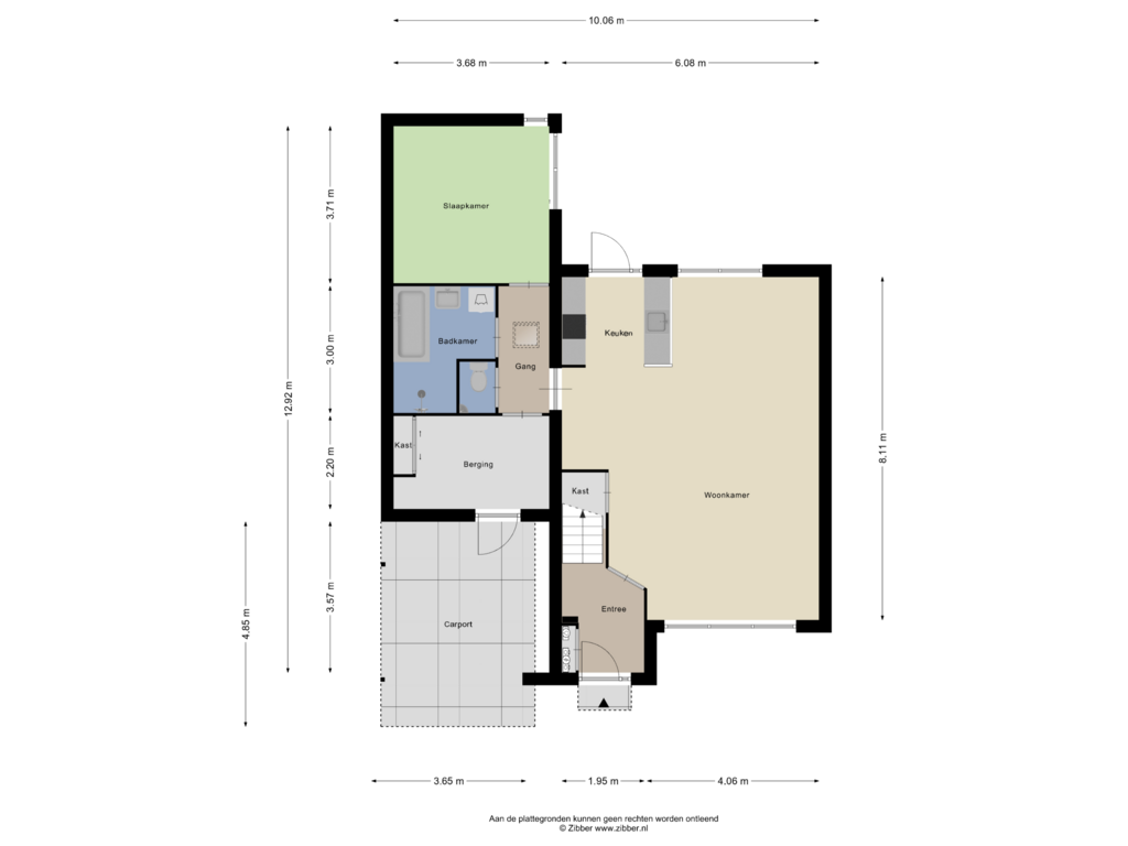 Bekijk plattegrond van Begane grond van Bourgondiëlaan 7