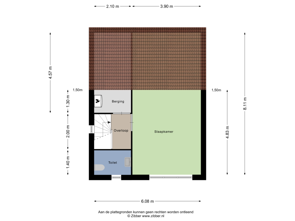 Bekijk plattegrond van Eerste Verdieping van Bourgondiëlaan 7