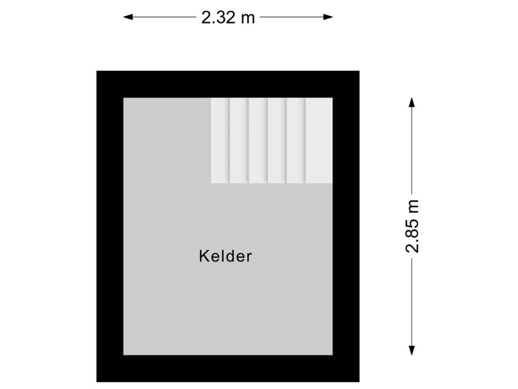 View floorplan of Kelder of Choristenpad 55