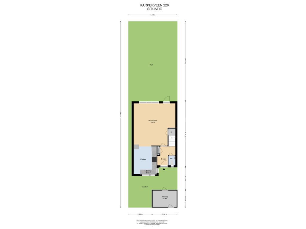 Bekijk plattegrond van Situatie van Karperveen 226