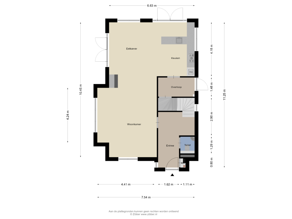 View floorplan of Begane Grond of Beukenlaan 3