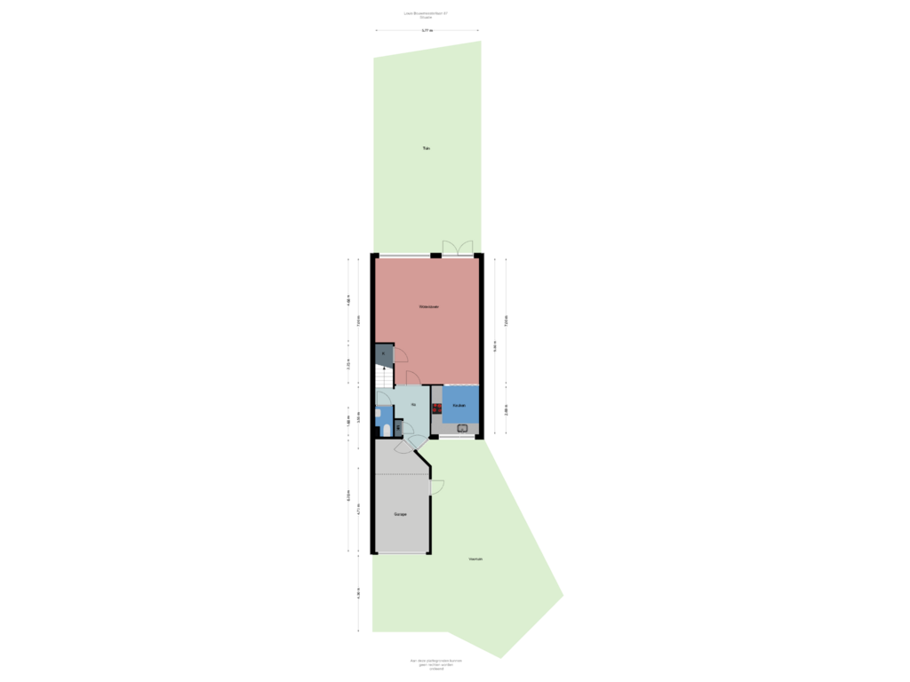 Bekijk plattegrond van Situatie van Louis Bouwmeesterlaan 87