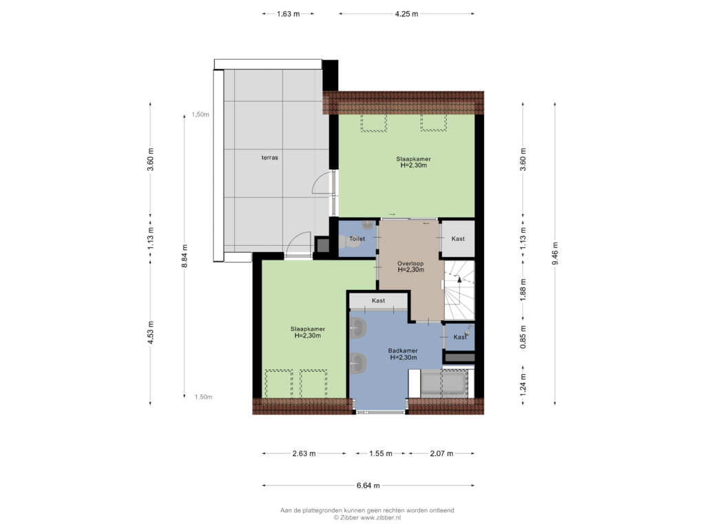 Bekijk plattegrond van Eerste Verdieping van Bakhuis 6