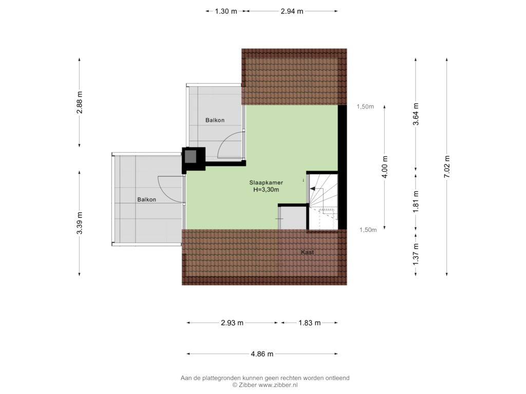 Bekijk plattegrond van Tweede Verdieping van Bakhuis 6