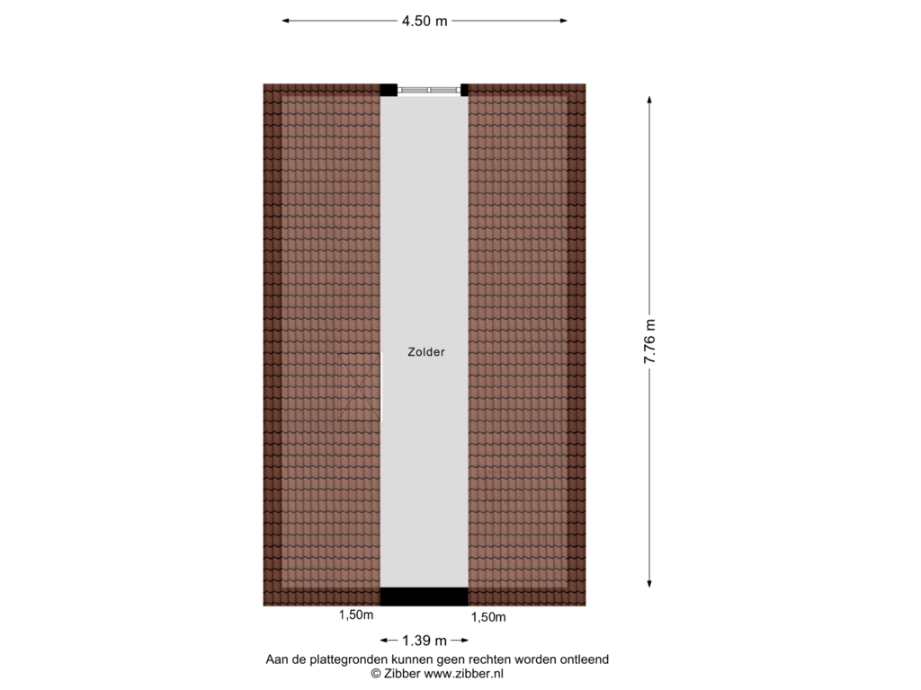 Bekijk plattegrond van Zolder van Sprengenweg 114