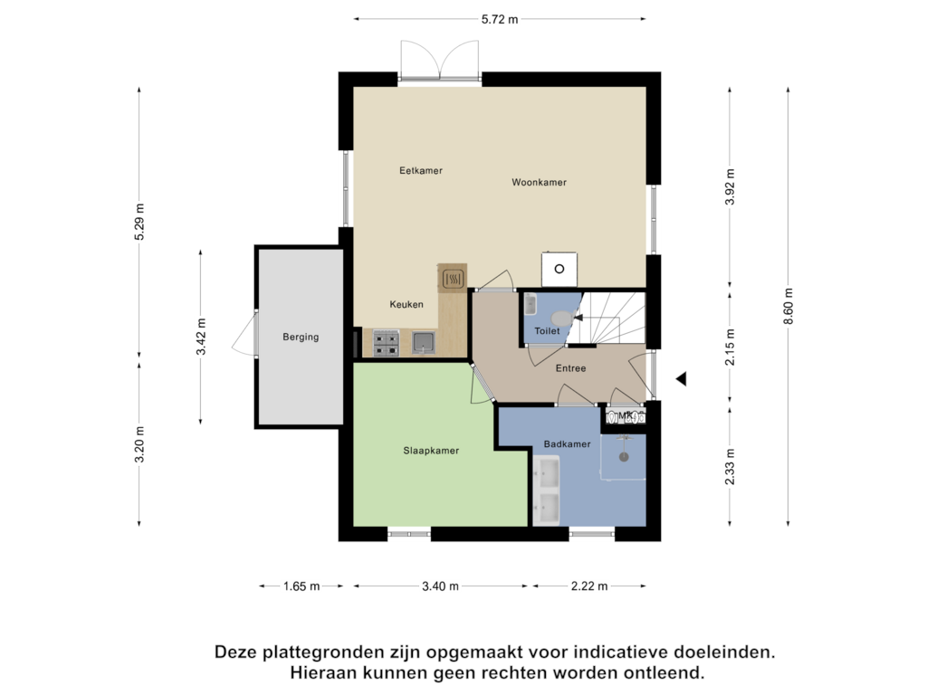 Bekijk plattegrond van Begane Grond van Hunerwold State 72