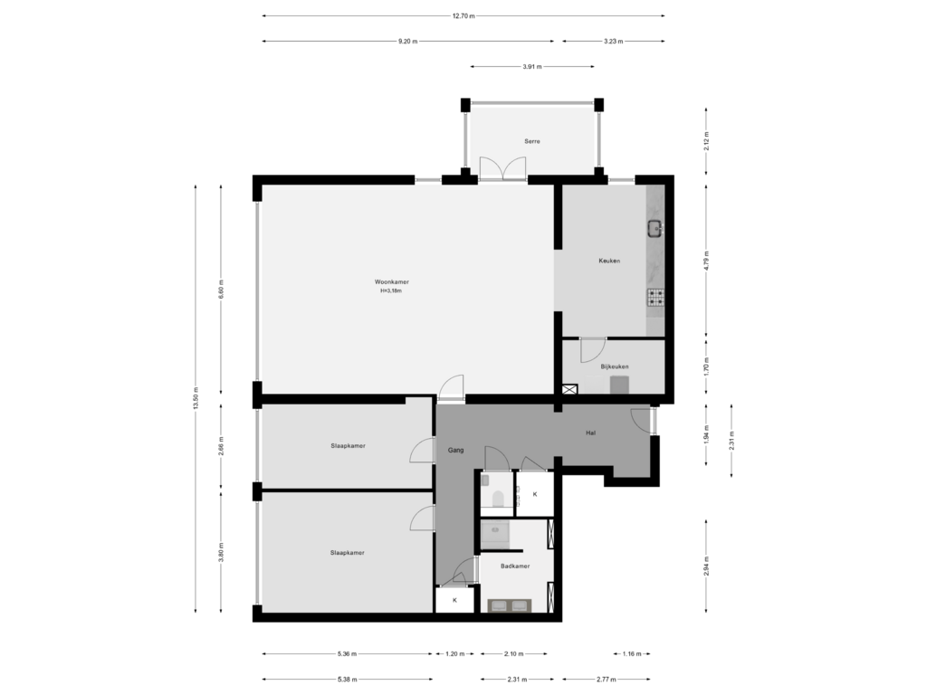 Bekijk plattegrond van 3e Verdieping van Landverhuizersplein 2