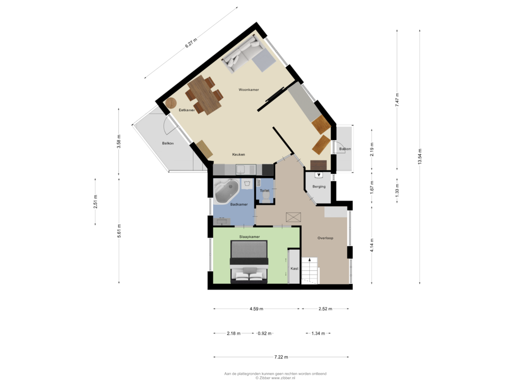 Bekijk plattegrond van Eerste Verdieping van Donge 31-A