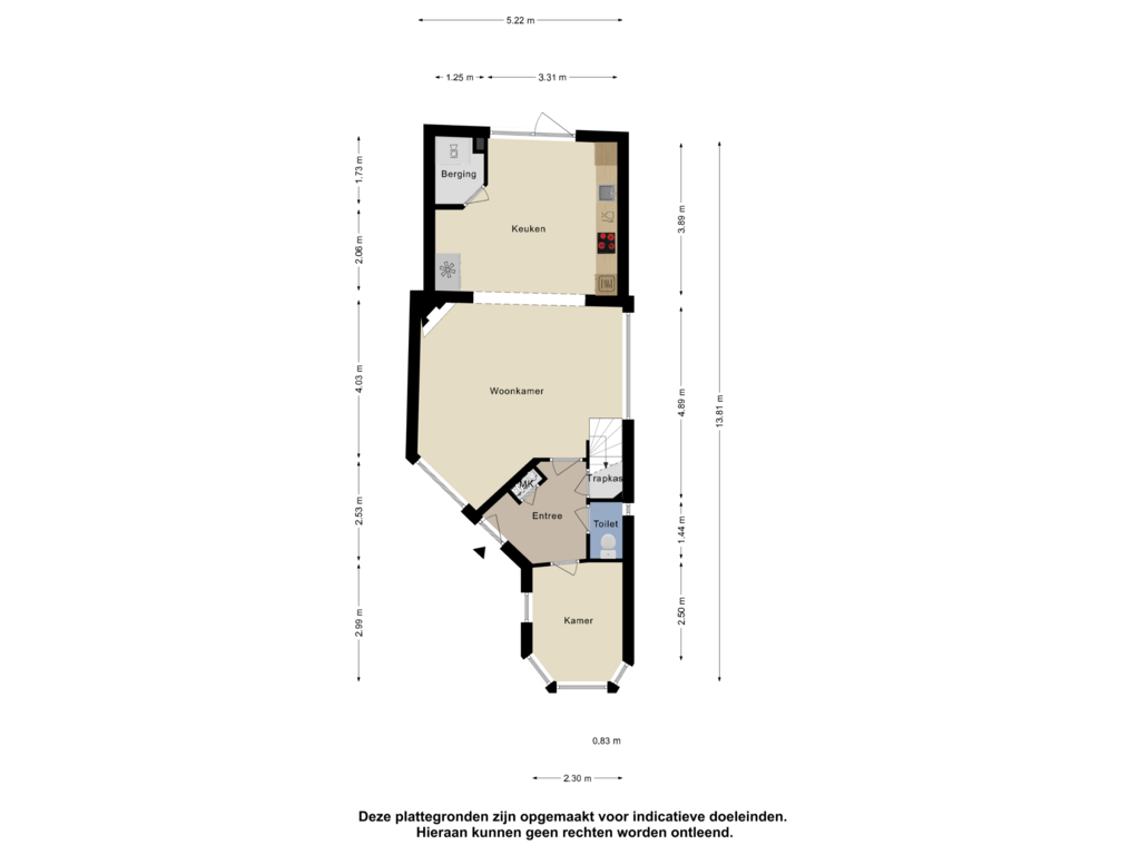 Bekijk plattegrond van Begane Grond van Bosweg 6