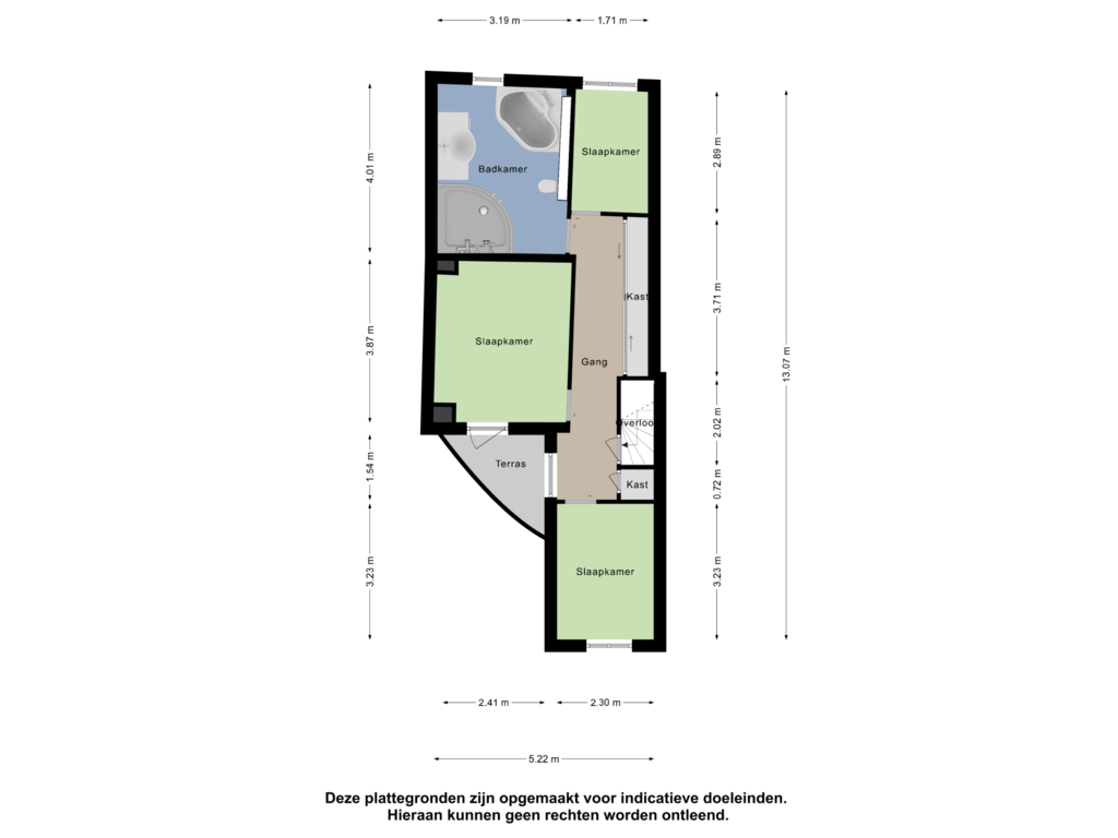 Bekijk plattegrond van Eerste Verdieping van Bosweg 6