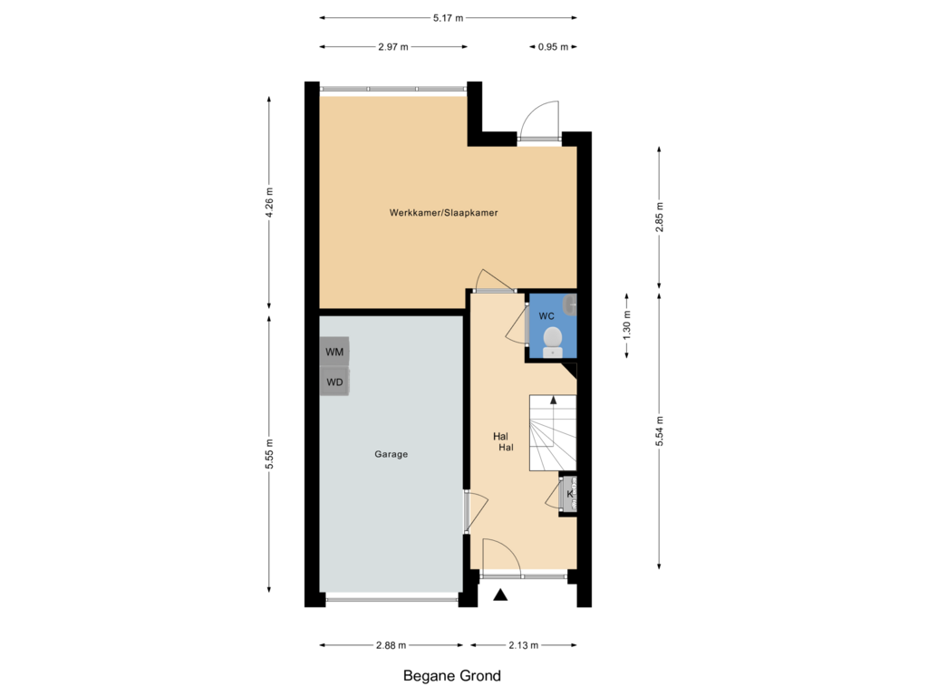 Bekijk plattegrond van Begane Grond van Landhoofd 48