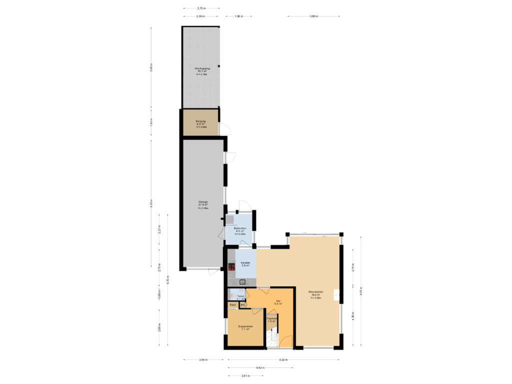 Bekijk plattegrond van Begane grond van Mejontsmastraat 42