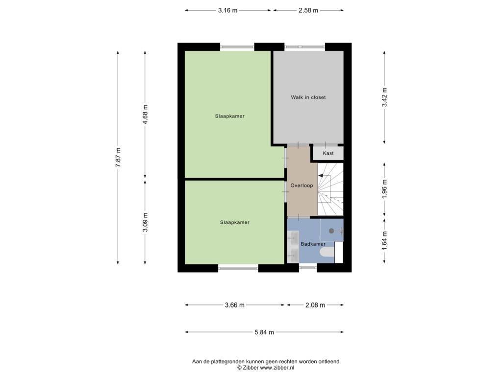 View floorplan of Eerste Verdieping of Peppelgaarde 42