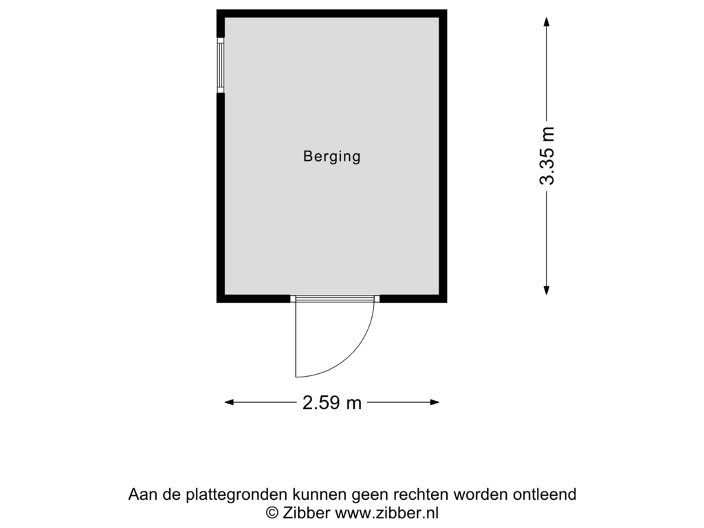 View floorplan of Berging of Peppelgaarde 42