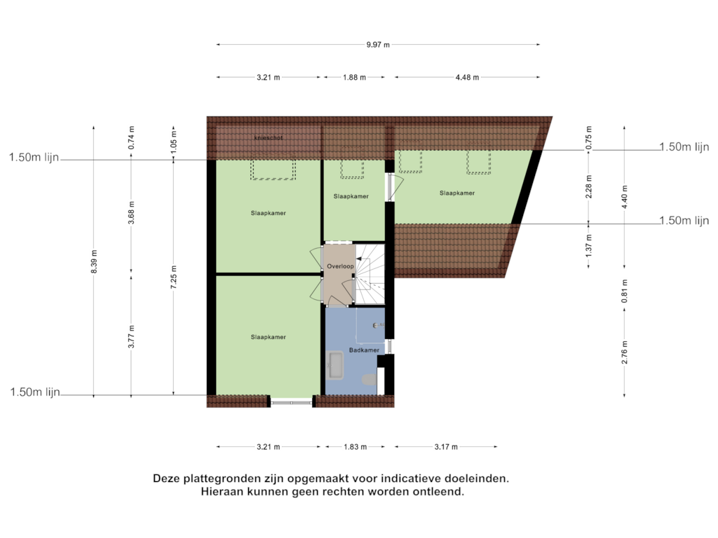 View floorplan of Eerste Verdieping of 't Steenwerk 14