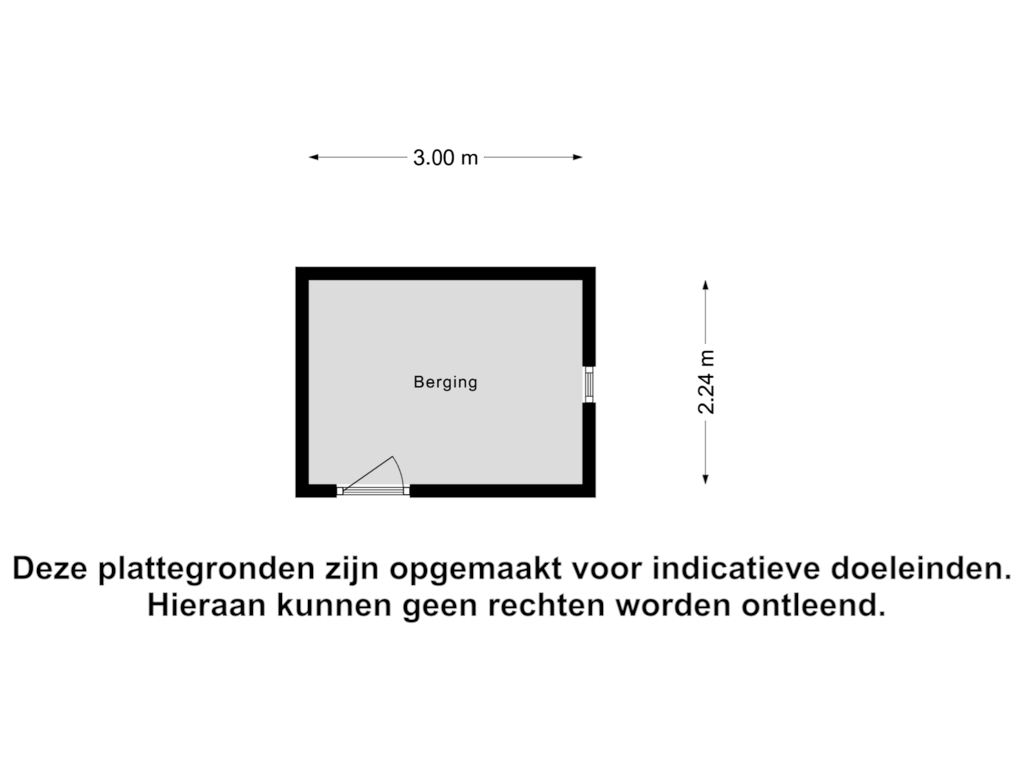 View floorplan of Berging of Van der Zaenlaan 4