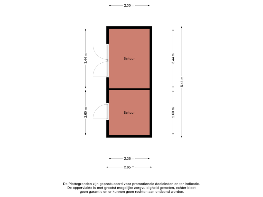 Bekijk plattegrond van Schuur van Geeresteinselaan 16-A