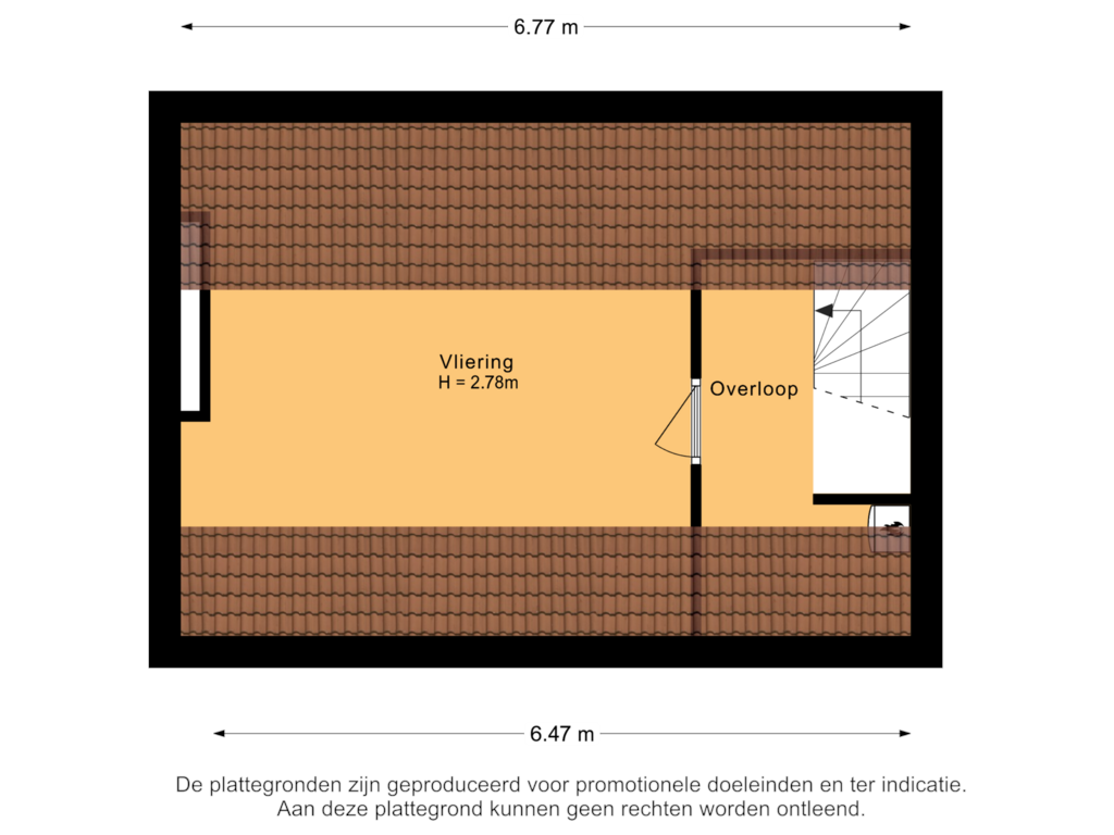 View floorplan of Vliering of Sint Janstraat 3-D