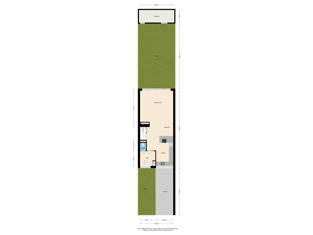 View floorplan of Begane Grond met Tuin of Lindenlaan 20