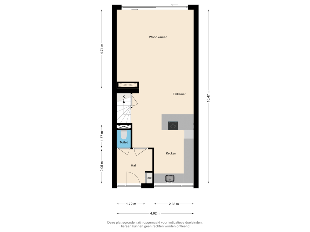 View floorplan of Begane Grond of Lindenlaan 20