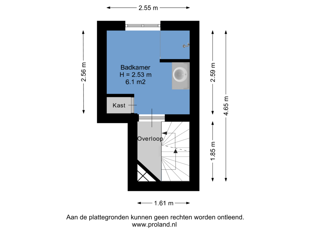 Bekijk plattegrond van 1e Verdieping van Oppenheimstraat 80