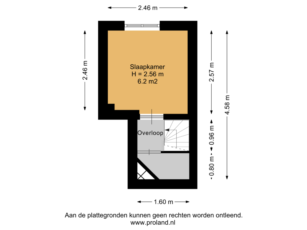 Bekijk plattegrond van 2e Verdieping van Oppenheimstraat 80