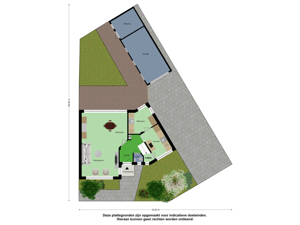 Bekijk plattegrond van Begane Grond - Tuin van Geraniumstraat 30