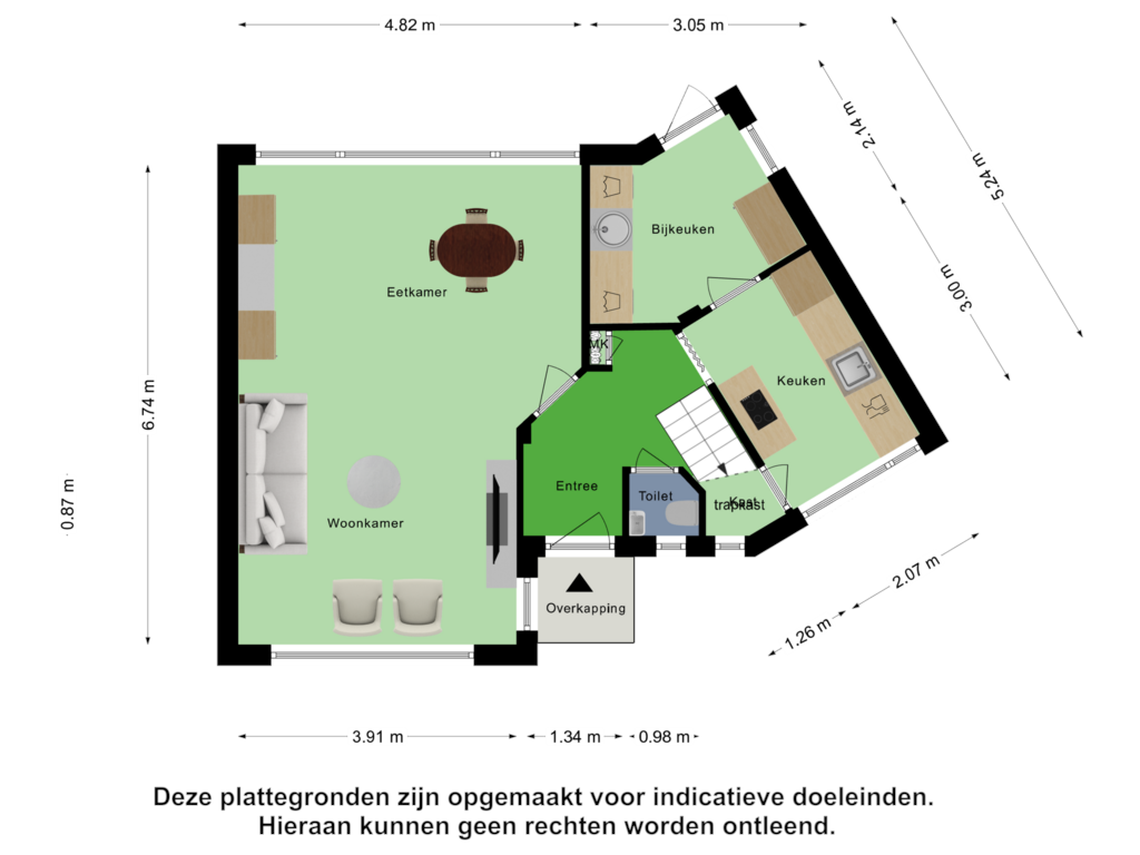 Bekijk plattegrond van Begane Grond van Geraniumstraat 30