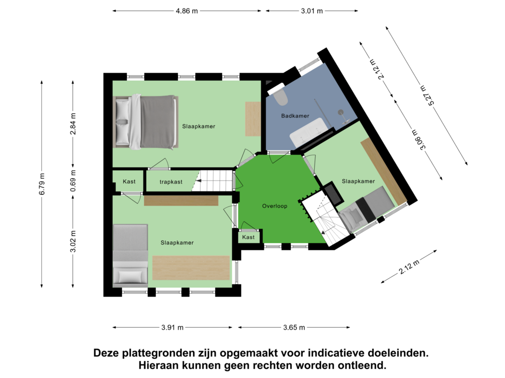 Bekijk plattegrond van Eerste Verdieping van Geraniumstraat 30