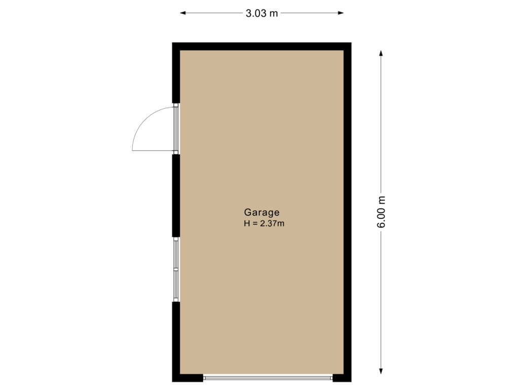 Bekijk plattegrond van Garage van Bothastraat 38