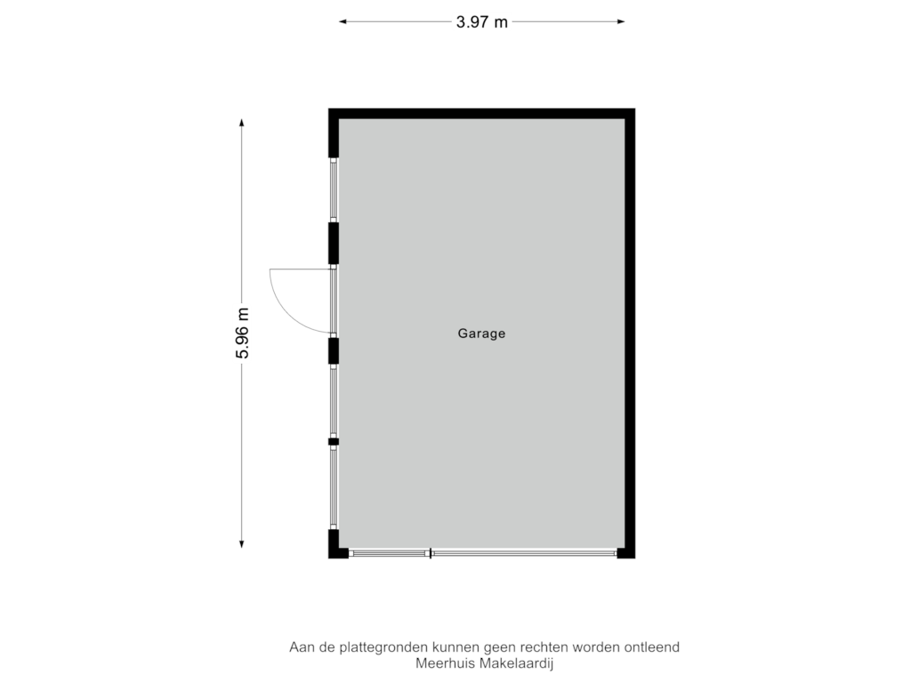 Bekijk plattegrond van Garage van Ammerse Kade 10